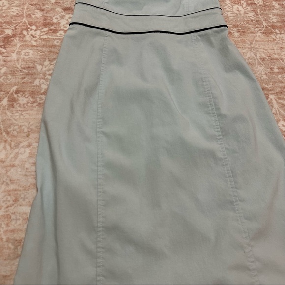 Y2K Baby Blue High Neck Fitted Dress - Picture 3 of 11